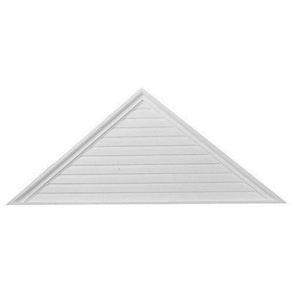 Dwellingdesigns 48 in. W x 20 in. H x 2.12 in. P Decorative Accents - Pitch 10 by 12 Triangle Gable Vent DW69088